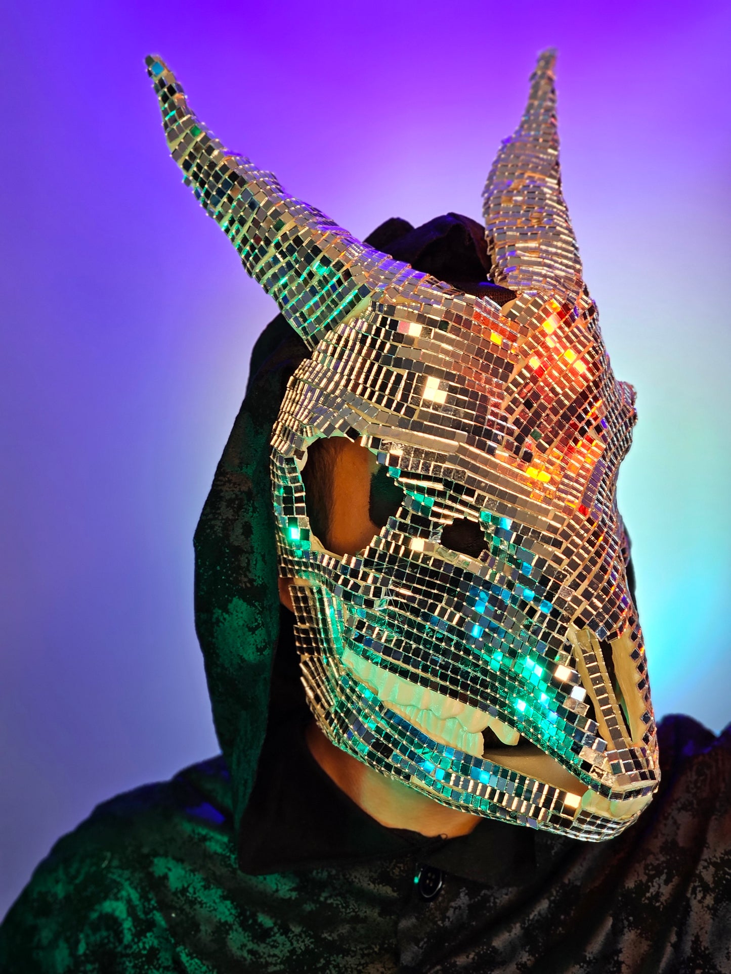 Disco Demon Goat Skull Mask