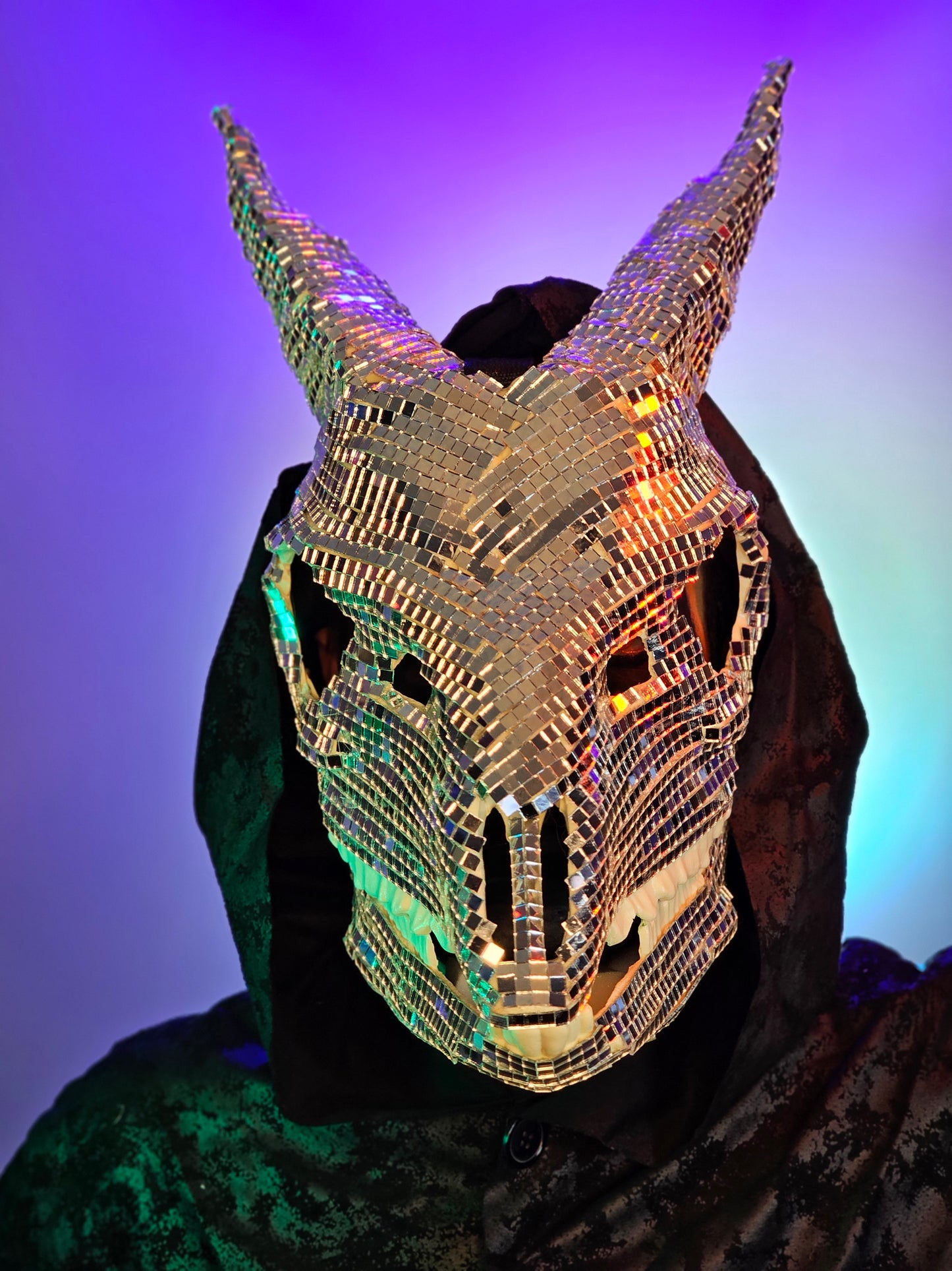 Disco Demon Goat Skull Mask