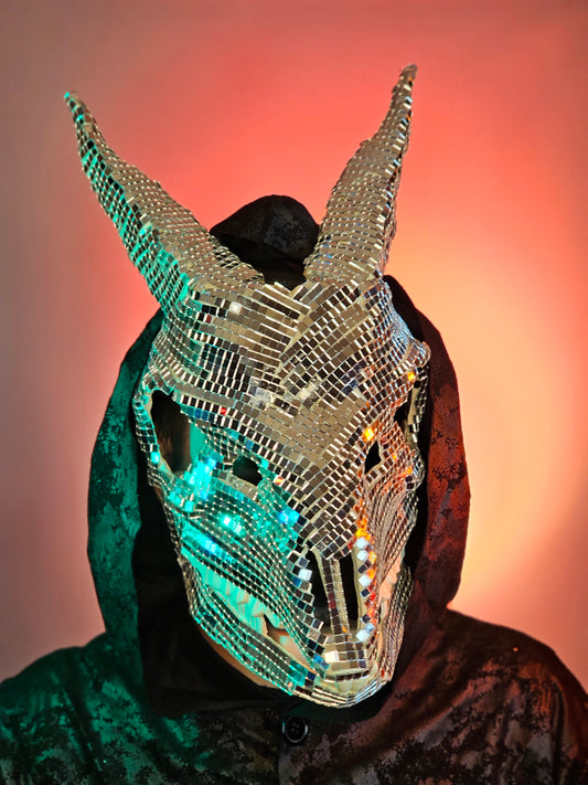 Disco Demon Goat Skull Mask