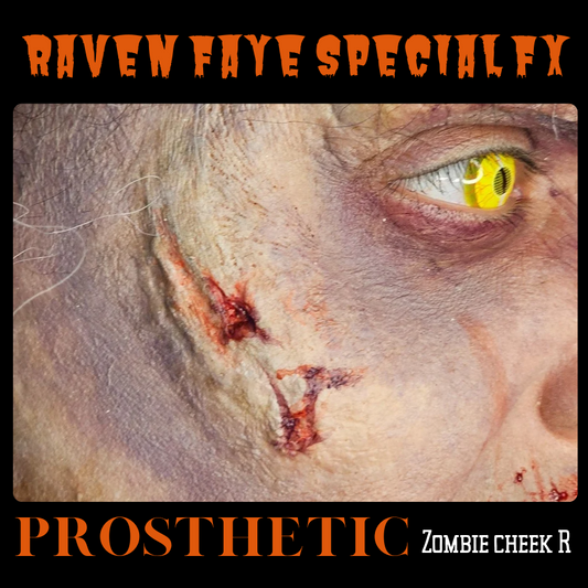 Zombie Cheek Prosthetic Transfer